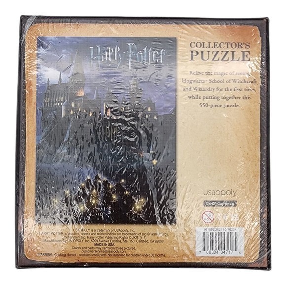Harry Potter Puzzle Hogwarts Collectors Castle Magic 550 Pieces 18x24 New Sealed - Picture 2 of 6